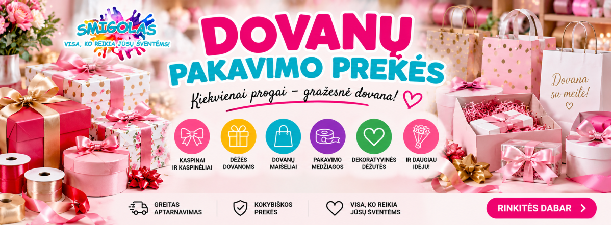 Dovanų pakavimo prekės